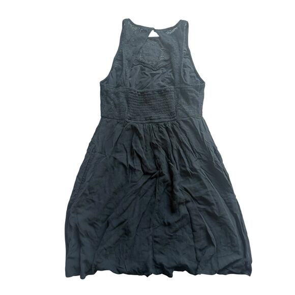 Abercrombie & Fitch Black Crochet Top‎ Sleeveless Dress Open Back Size Small - Picture 6 of 6